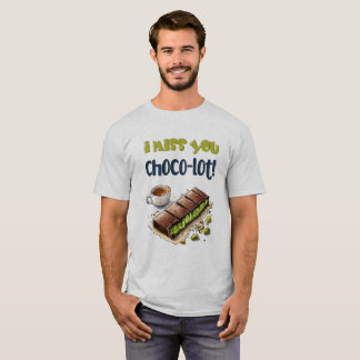 お恋しく思前チョコロットだ！ – チョコレートクナファワードプレイ Tシャツ