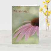 お恋しく思前…グリーティングカード カード (黄色い花)