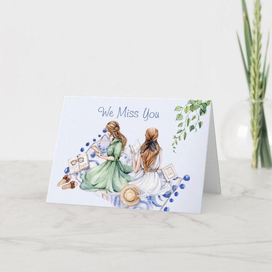 お恋しく思友達の集まりから早く元気になる カード (正面)