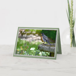 お恋しく思悲しい鳥あいさつカード シーズンカード