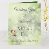 お恋しく思母さんの日 カード (黄色い花)
