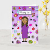 お恋しく思花お洒落添え カード (黄色い花)