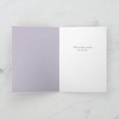 お悔み |アンティーク藤フローラグリーティングカード カード (内部)