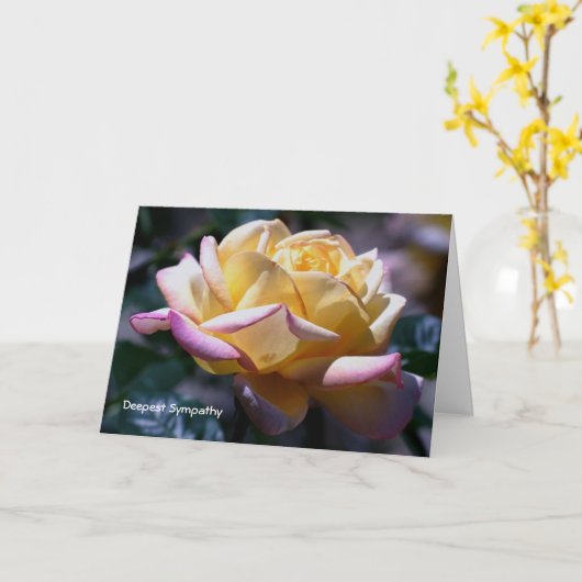 お悔み カード (黄色い花)