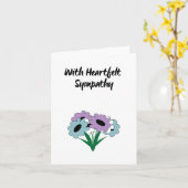 お悔み カード (黄色い花)