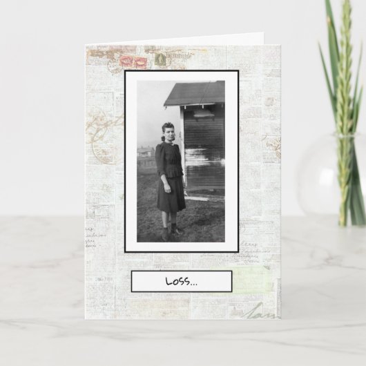 お悔み カード (正面)