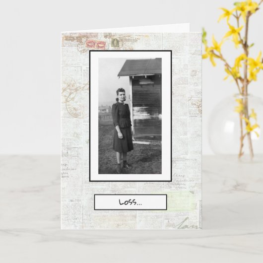 お悔み カード (黄色い花)