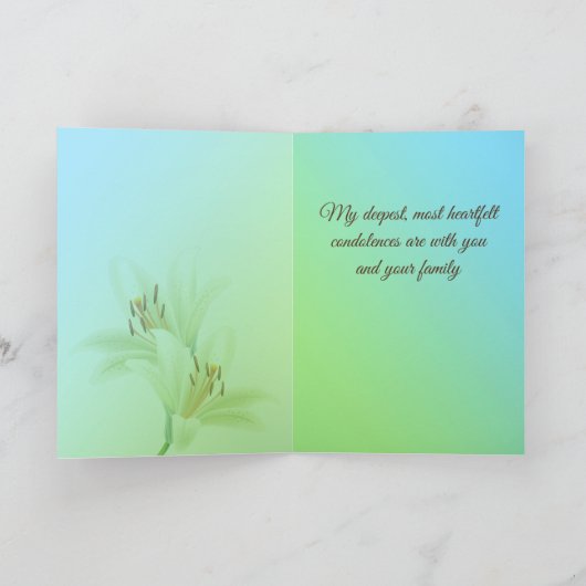 お悔み カード (内部)