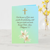 お悔み カード (黄色い花)