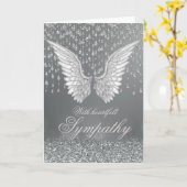お悔み |シルバーティアーズ カード (黄色い花)