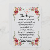 お悔やみいただきありがとうございました 招待状 (正面/裏面)