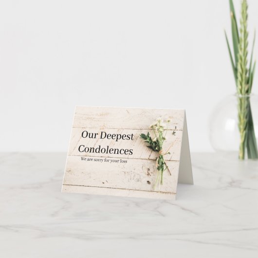 お悔やみのカード サンキューカード (正面)