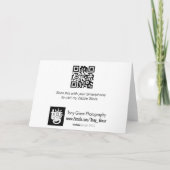 お悔やみのカード – 雲の中の日の光 カード (裏面)