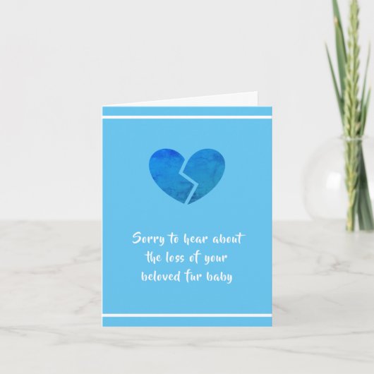 お悔やみのカードby dalDesignNZ カード (正面)