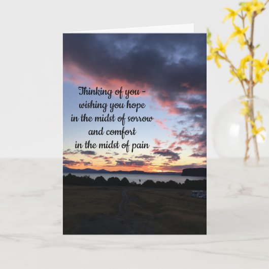 お悔やみのカードby dalDesignNZ カード (黄色い花)