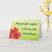 お悔やみの心地よい悔やみや弔慰 カード (黄色い花)