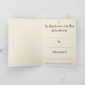 お悔やみの悔やみや弔慰、悲しみ サンキューカード (内部)