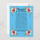 お悔やみの花を送ってくださった方への感謝のポストカード ポストカード (正面/裏面)