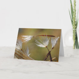 お悔やみをこめて　詩の付いた蒲公英 カード