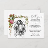 お悔やみを述べるイエス·宗教的な主 サンキューカード (正面/裏面)