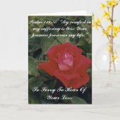 お悔やみカスタマイズ- カード (黄色い花)