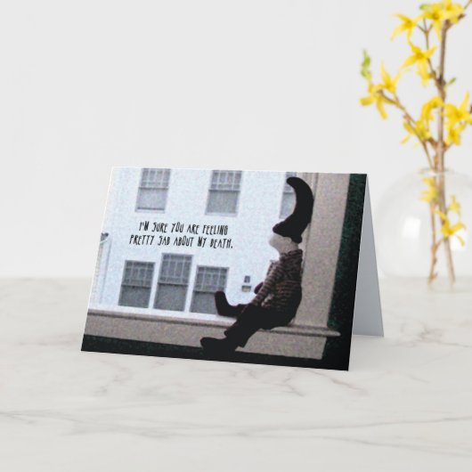 お悔やみカード3 カード (黄色い花)