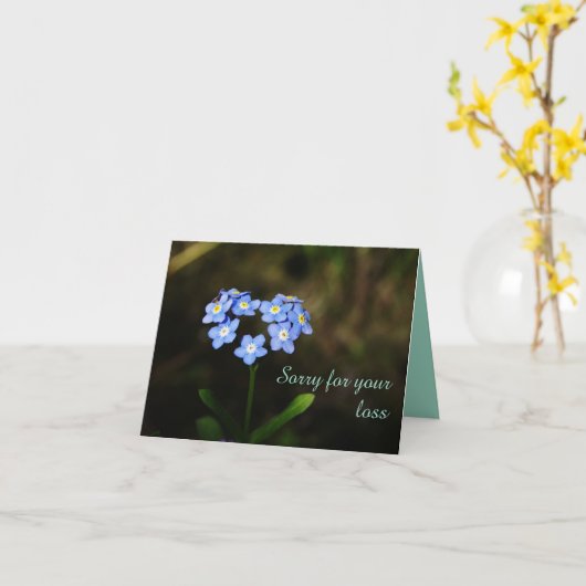 お悔やみカード カード (黄色い花)