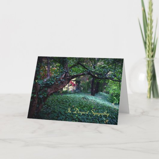 お悔やみカード – 深い・ピース・ゲ賛美ールの カード (正面)