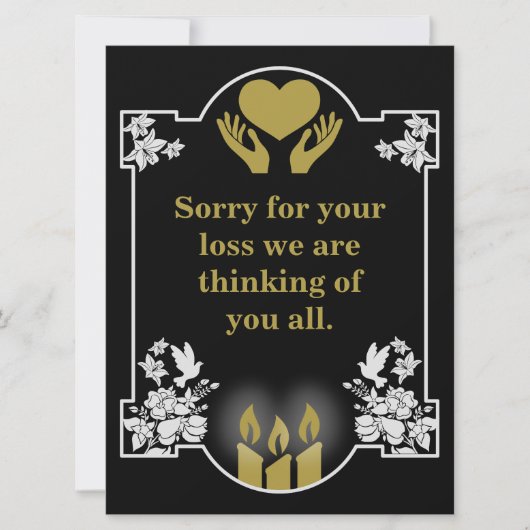 お悔やみサポートメッセージ (正面)