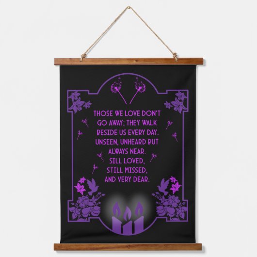 お悔やみサポートメッセージ 吊り下げ型タペストリー (正面)