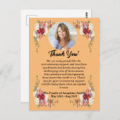 お悔やみメッセージお葬式 ポストカード (正面/裏面)