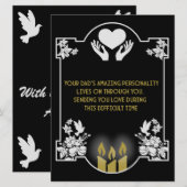 お悔やみメッセージのお父さん (正面/裏面)