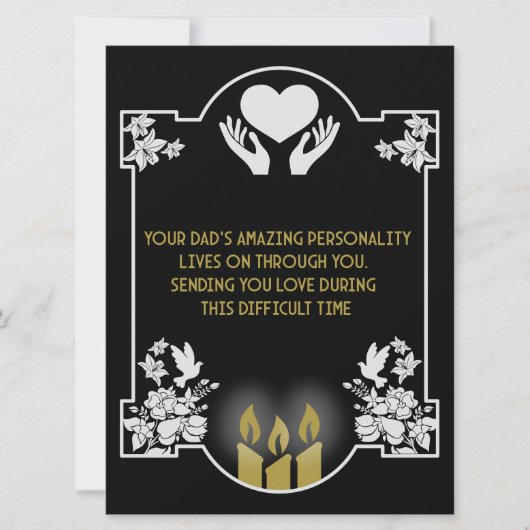 お悔やみメッセージのお父さん (正面)