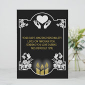 お悔やみメッセージのお父さん (スタンド正面)