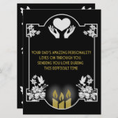 お悔やみメッセージのお父さん (正面/裏面)