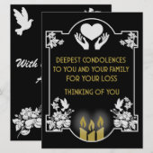 お悔やみメッセージ (正面/裏面)