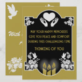 お悔やみメッセージ (正面/裏面)