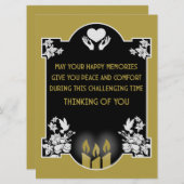 お悔やみメッセージ (正面/裏面)