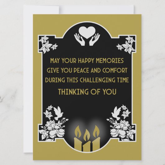 お悔やみメッセージ (正面)