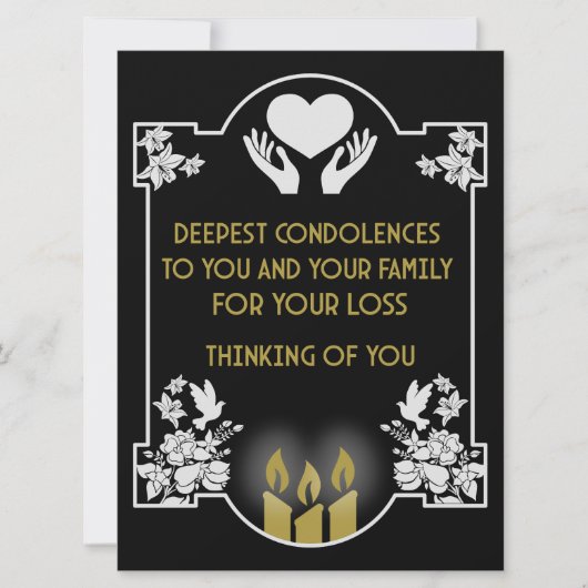 お悔やみメッセージ (正面)