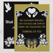 お悔やみメッセージ (正面/裏面)