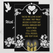 お悔やみメッセージ (正面/裏面)