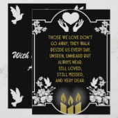 お悔やみメッセージ (正面/裏面)