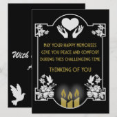 お悔やみメッセージ (正面/裏面)