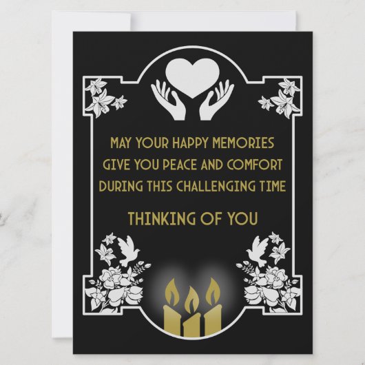 お悔やみメッセージ (正面)