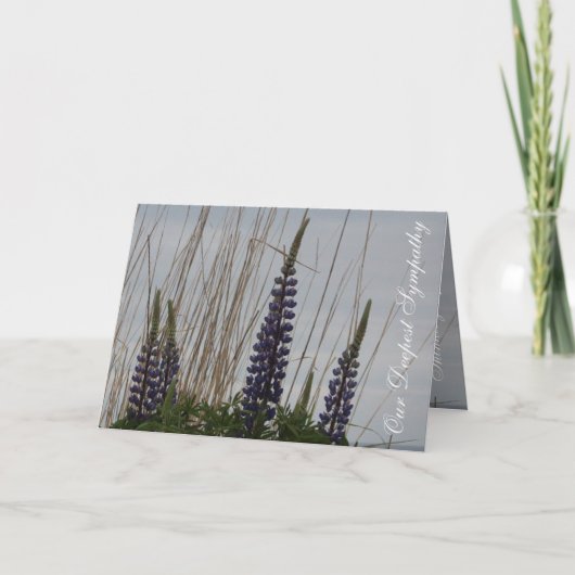 お悔やみ悔やみや弔慰 カード (正面)