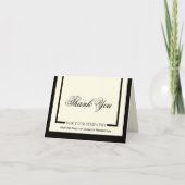 お悔やみ感謝カード - クラシッククリーム サンキューカード (正面)