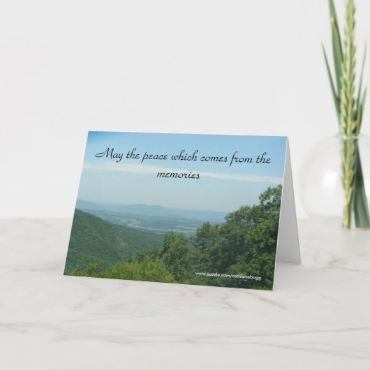 お悔やみ来のカード カード (正面)