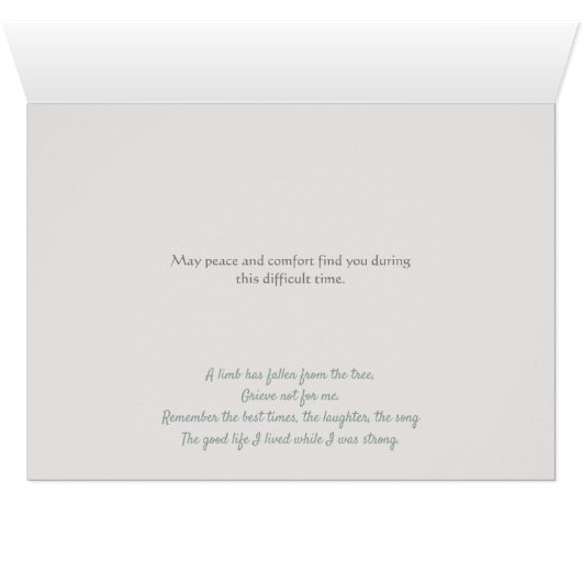 お悔やみ気にカード (内部横(下))