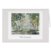 お悔やみ気にカード (正面横)